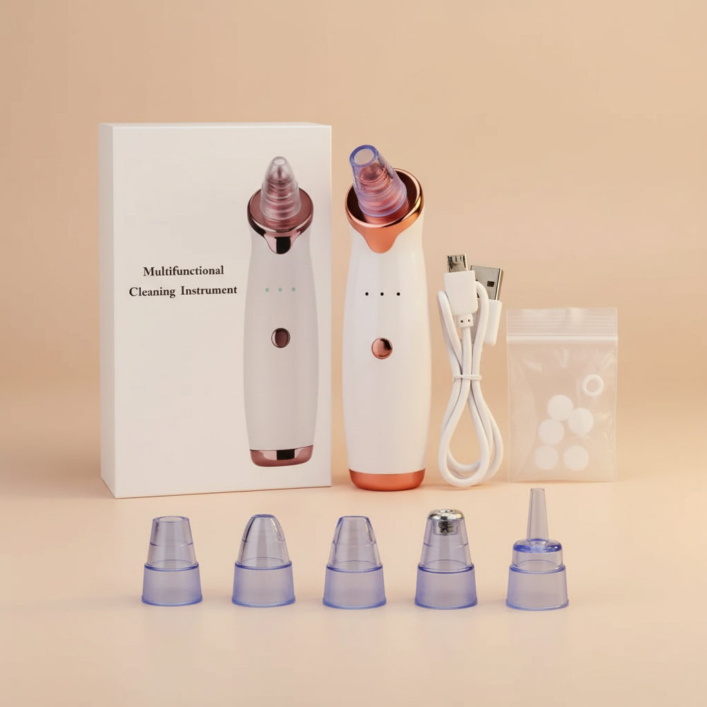 Electric Vacuum Suction Blackhead Remover Facial Pore Acne Cleaner Comedone Spot Ore Cleansing Pimple Extractor USB Rechargeable