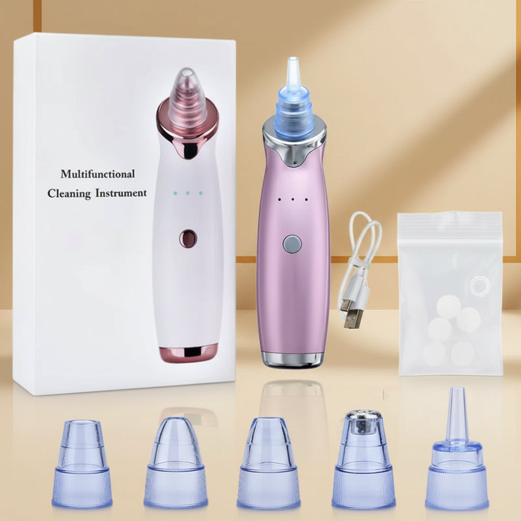 Electric Vacuum Suction Blackhead Remover Facial Pore Acne Cleaner Comedone Spot Ore Cleansing Pimple Extractor USB Rechargeable