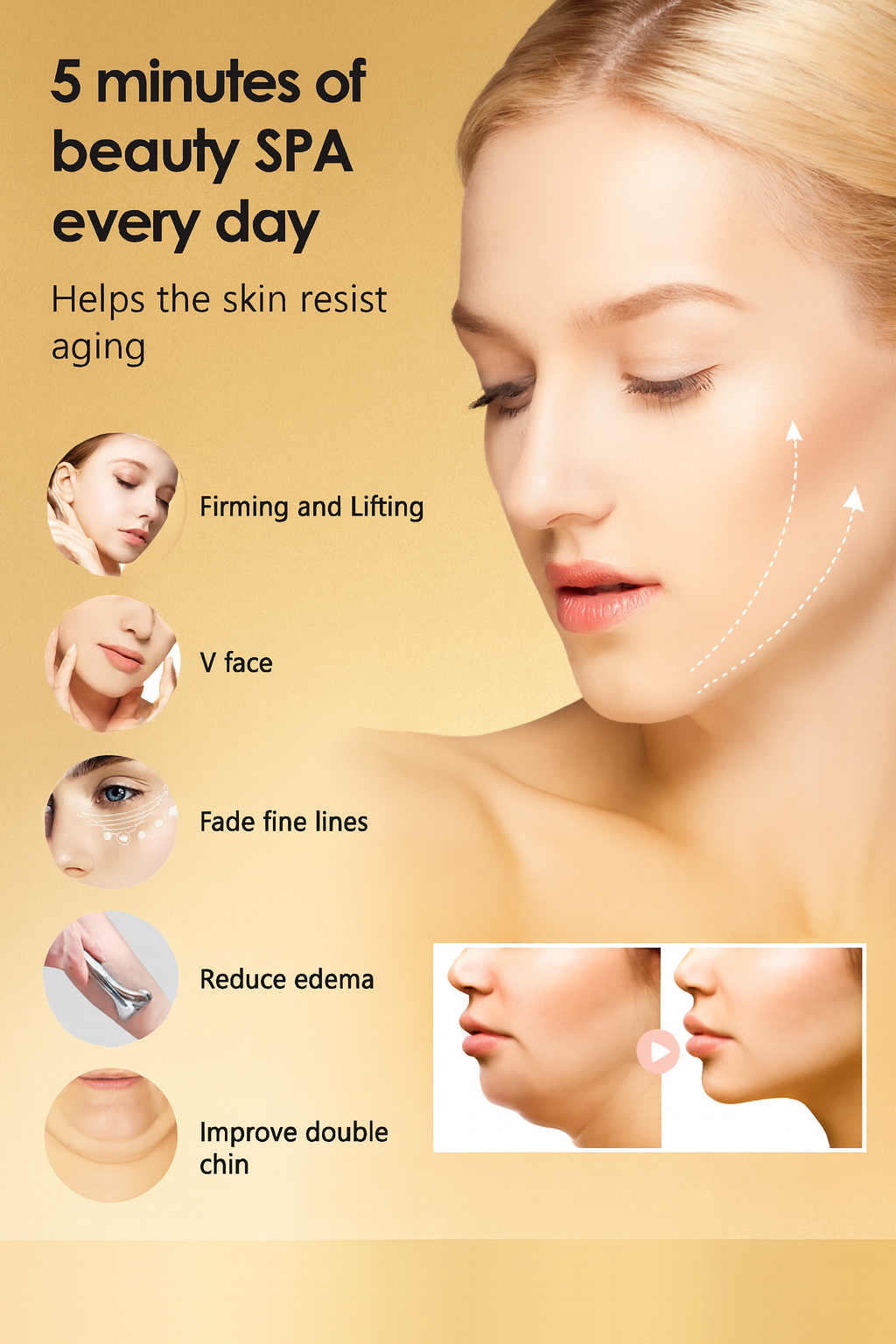 Glowelle™ V-Lift Microcurrent Roller – The Perfect Gift for Lifted, Youthful Skin