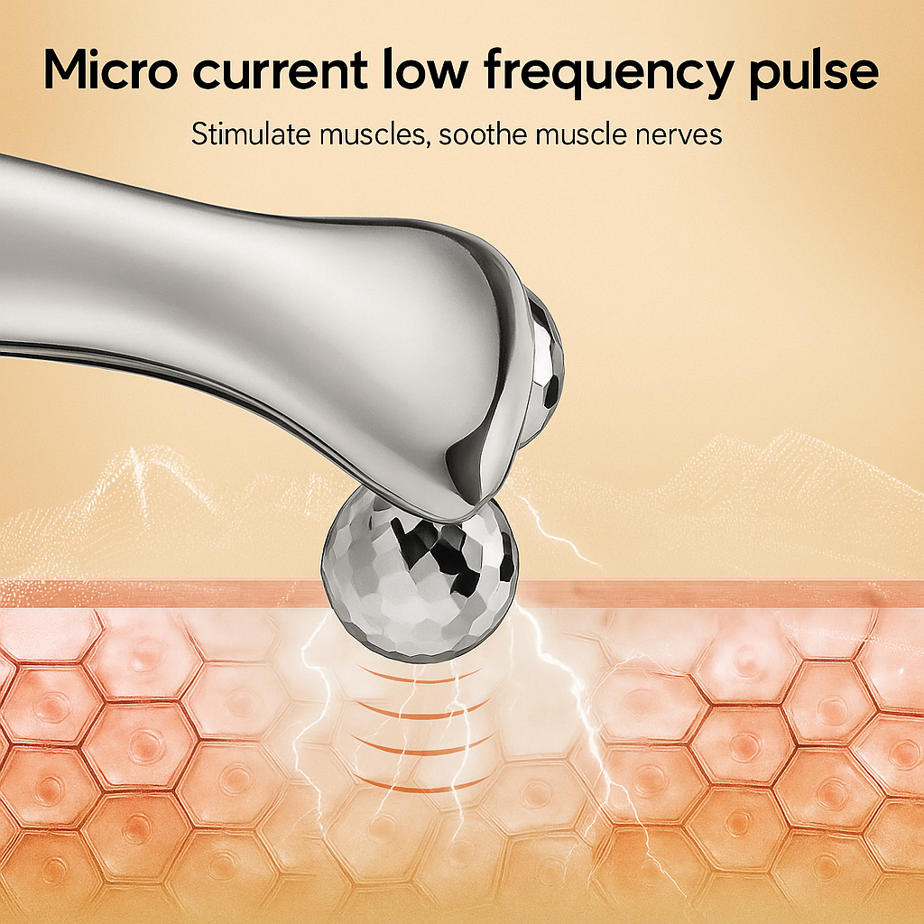 Glowelle™ V-Lift Microcurrent Roller – The Perfect Gift for Lifted, Youthful Skin