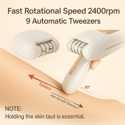 Glowelle™ SilkSmooth — Rechargeable 3-in-1 Epilator & Shaver (Bikini, Legs & Body)