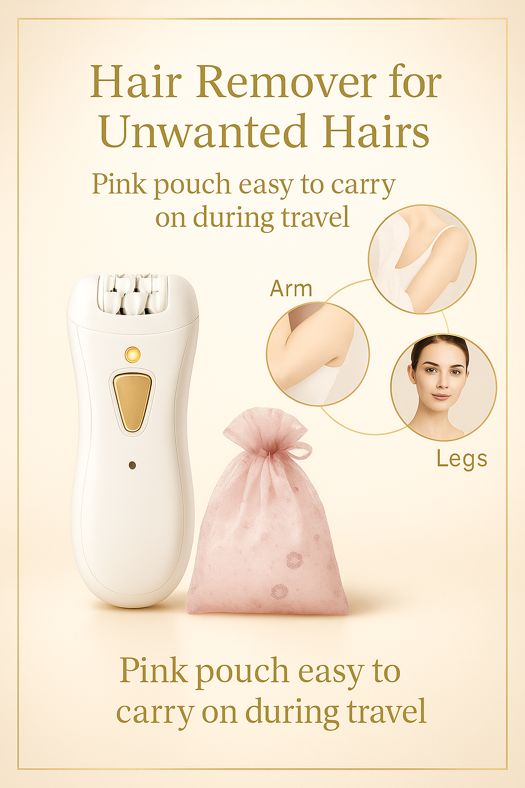 Glowelle™ SilkSmooth — Rechargeable 3-in-1 Epilator & Shaver (Bikini, Legs & Body)