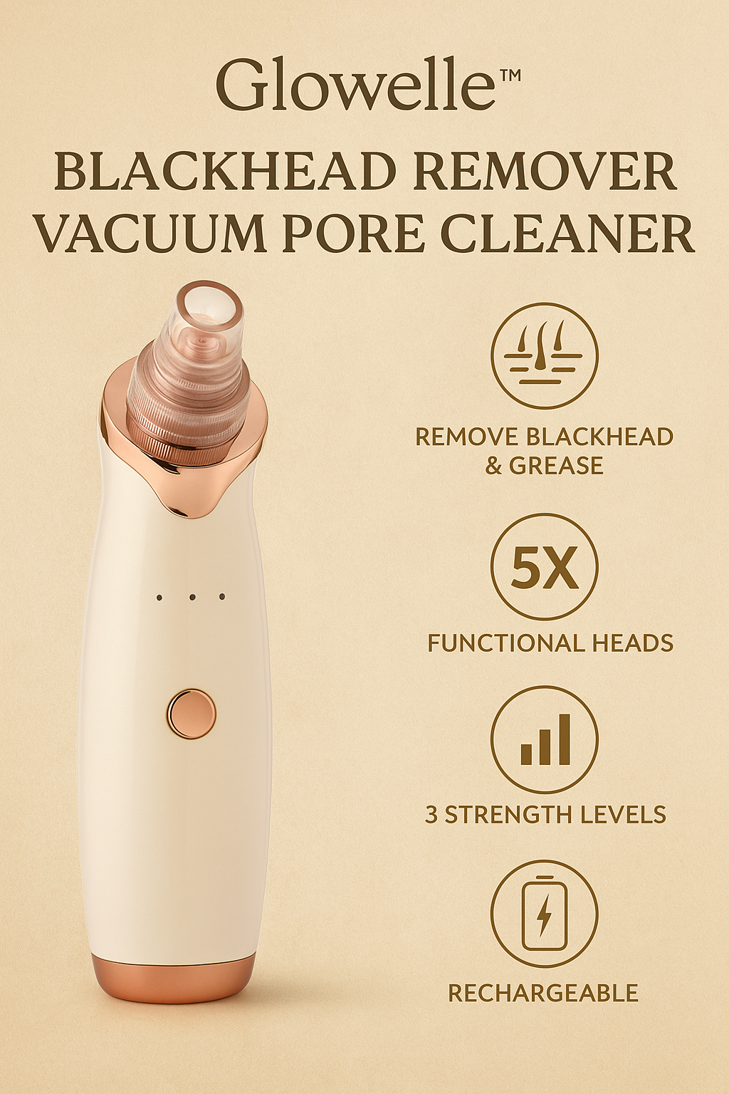 Glowelle PoreVac Pro™ – Deep Clean Blackhead Remover