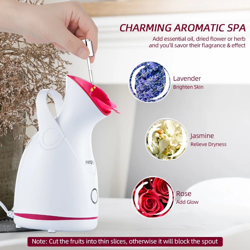 Revitalize Your Skin with the Nano Steam Facial Steamer - Hot Compress Hydration and Deep Cleansing Device