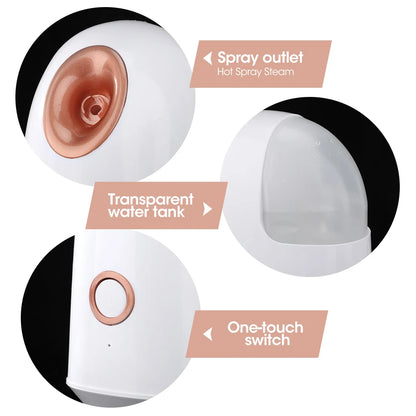 Revitalize Your Skin with the Nano Ionic Hot Mist Facial Steamer - Ultimate Home Spa Experience for Deep Hydration and Pore Cleansing