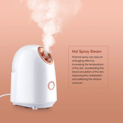 Revitalize Your Skin with the Nano Ionic Hot Mist Facial Steamer - Ultimate Home Spa Experience for Deep Hydration and Pore Cleansing