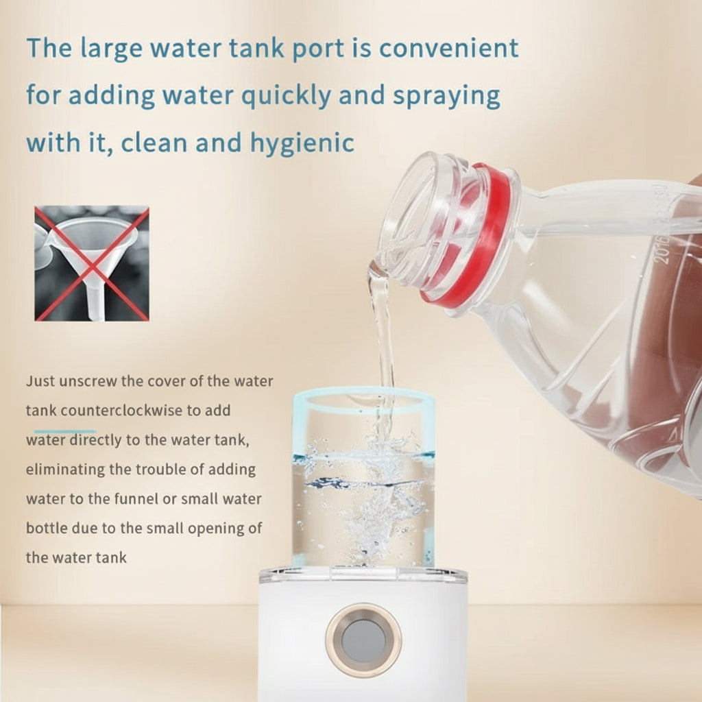 Mini Portable Humidifier Nano Mister Facial Steamer Device Beauty Spray Hydrating Apparatus Cold Spray Apparatus Rechargeable