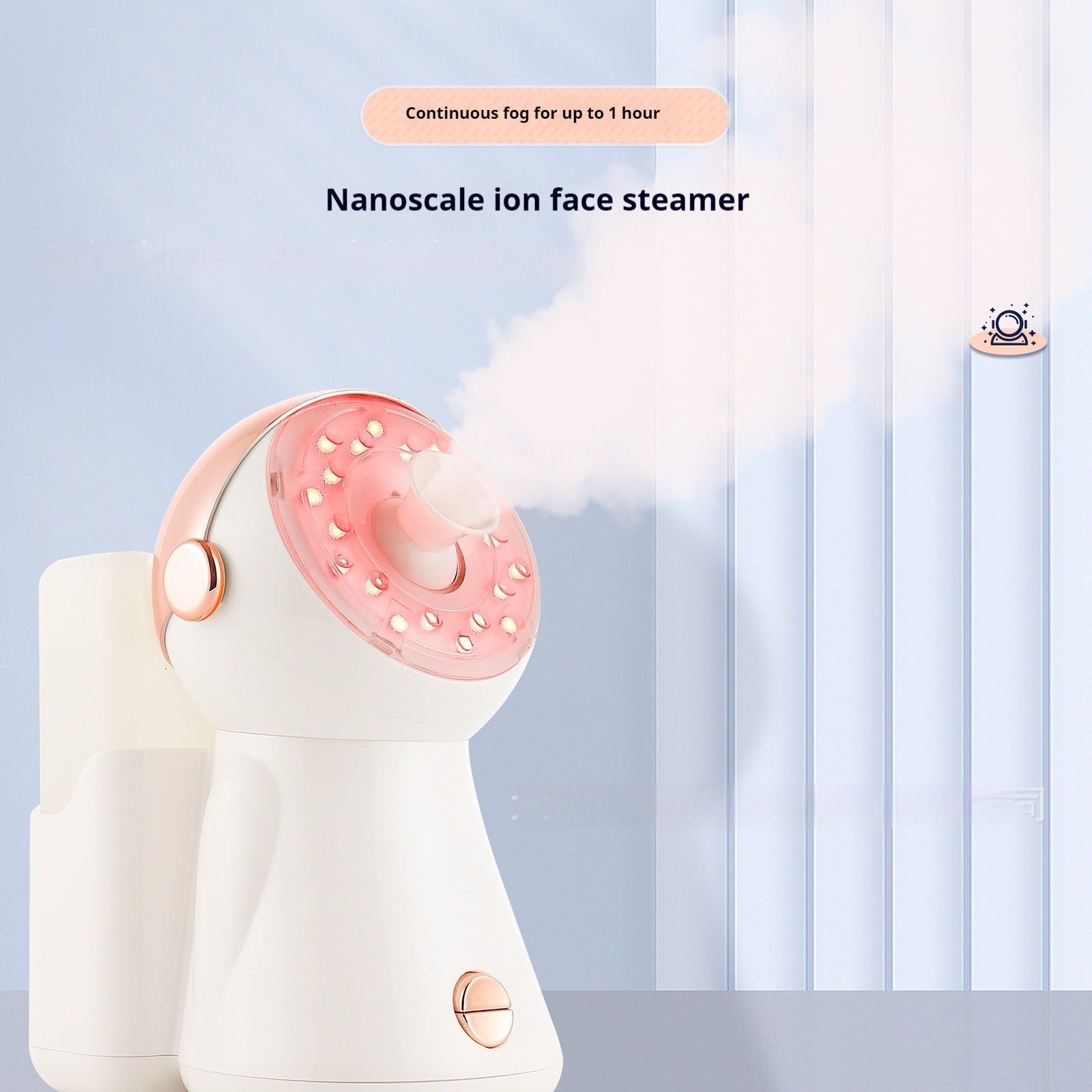 Facial Steamer With Light Household