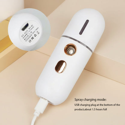 Mini Portable Humidifier Nano Mister Facial Steamer Device Beauty Spray Hydrating Apparatus Cold Spray Apparatus Rechargeable