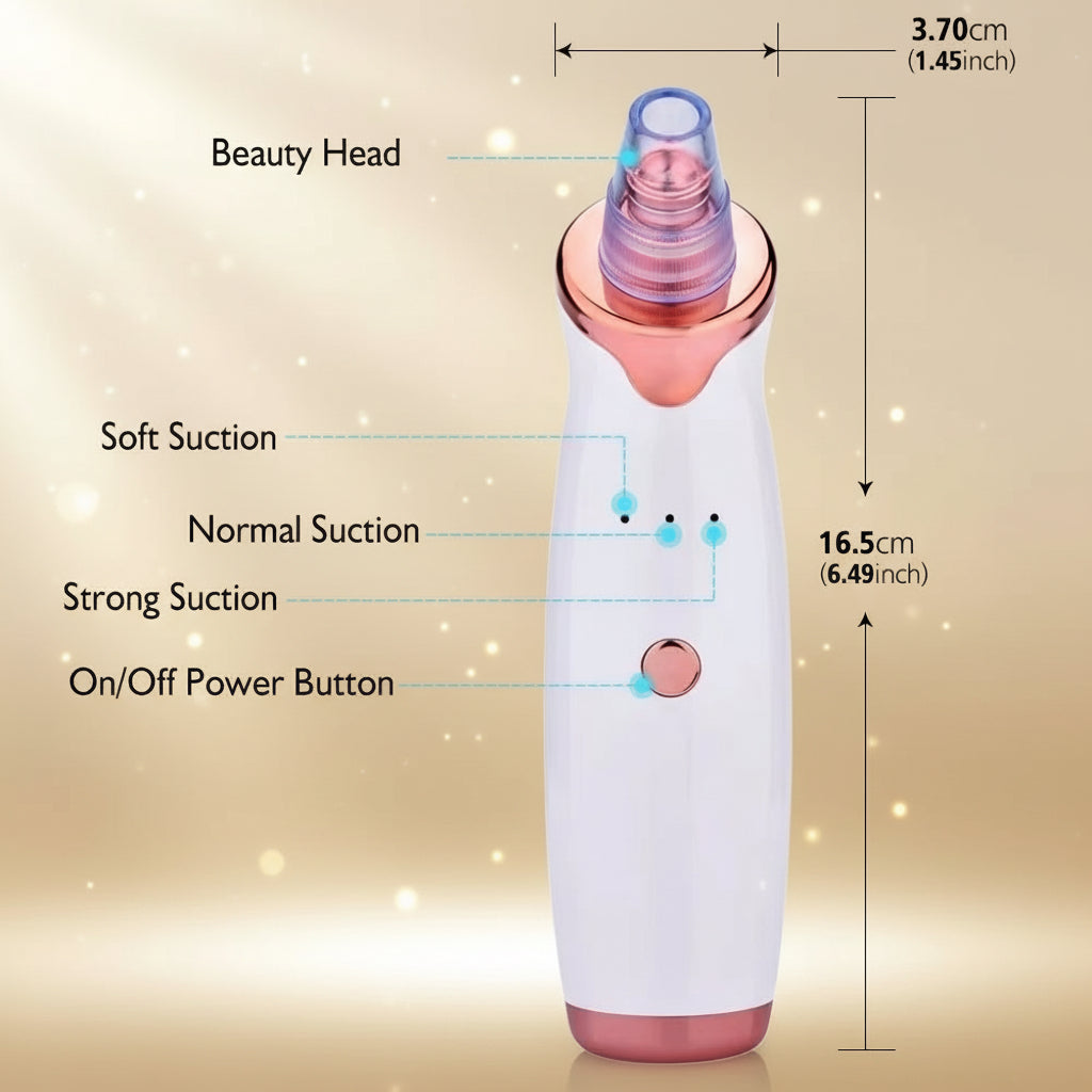 Electric Vacuum Suction Blackhead Remover Facial Pore Acne Cleaner Comedone Spot Ore Cleansing Pimple Extractor USB Rechargeable