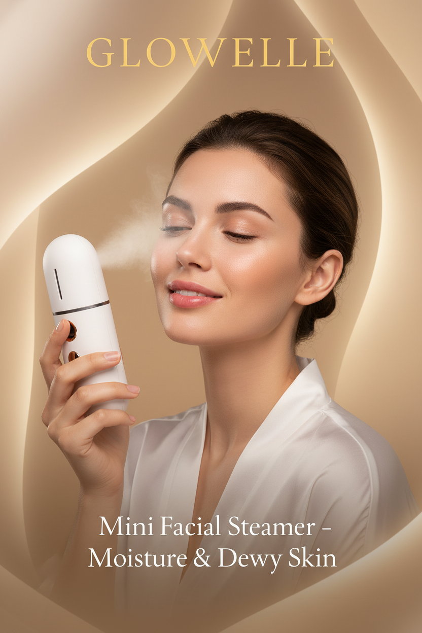 Glowelle™ AuraMist Go — Pocket Nano Cold-Mist Hydrator