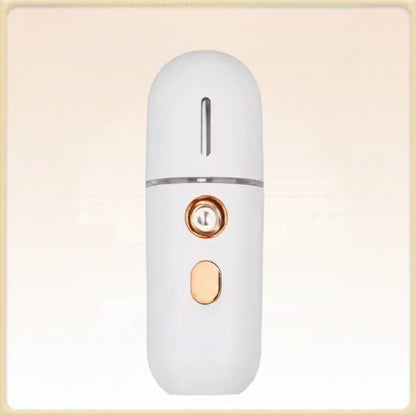 Glowelle™ AuraMist Go — Pocket Nano Cold-Mist Hydrator